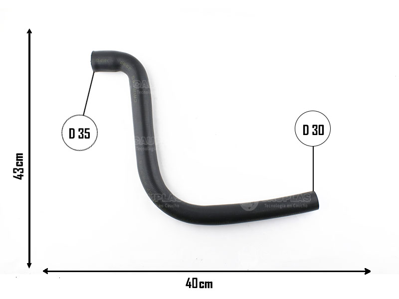 CAUPLAS MANGUERA RADIADOR INFERIOR FORD FALCON OEM:81208051 =YACO 1443