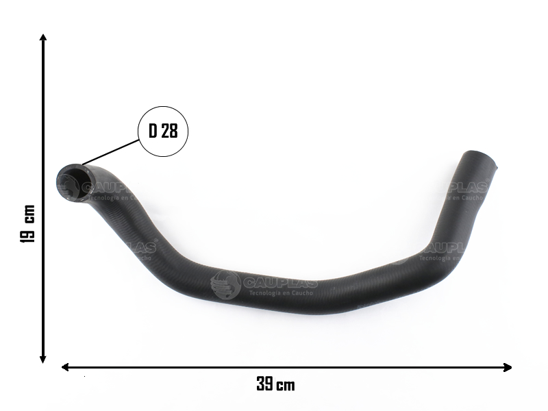 CAUPLAS MANGUERA RADIADOR INFERIOR FORD FOCUS I  =YACO 2451
