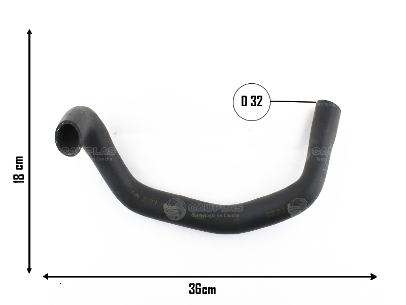 CAUPLAS MANGUERA RADIADOR INFERIOR FORD FOCUS I