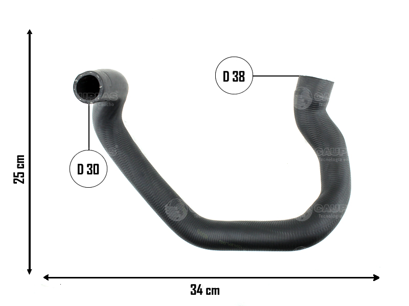 CAUPLAS MANGUERA RADIADOR INFERIOR RENAULT 18  =YACO 1174