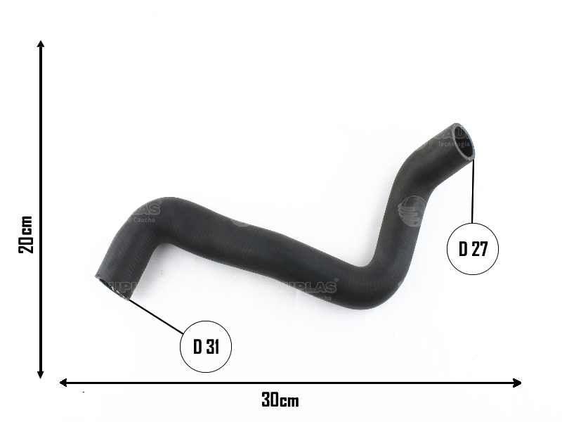 CAUPLAS MANGUERA RADIADOR INFERIOR RENAULT 19