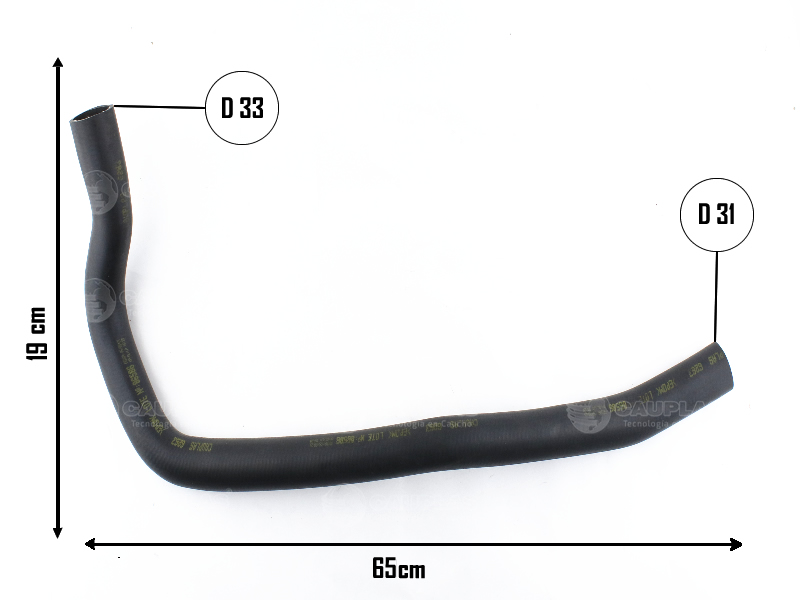 CAUPLAS MANGUERA RADIADOR INFERIOR RENAULT 18 OEM:7702085023 =YACO 893