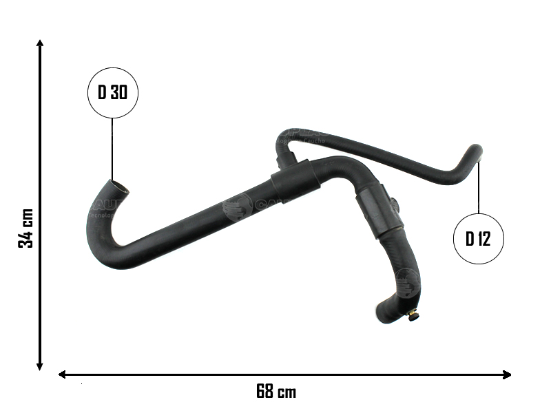 CAUPLAS MANGUERA RADIADOR INFERIOR RENAULT LAGUNA I OEM:7700835913