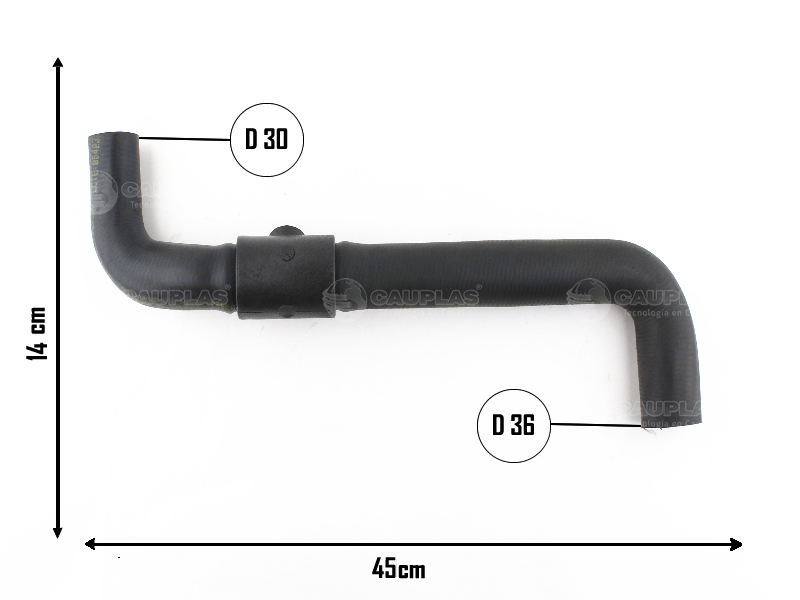 CAUPLAS MANGUERA RADIADOR INFERIOR RENAULT MASTER I =YACO 2957
