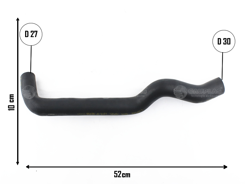 CAUPLAS MANGUERA RADIADOR INFERIOR RENAULT MASTER I OEM:7700302225 =YACO 2959