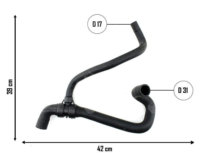 CAUPLAS MANGUERA RADIADOR INFERIOR RENAULT MEGANE I SCENIC I OEM:7700431180