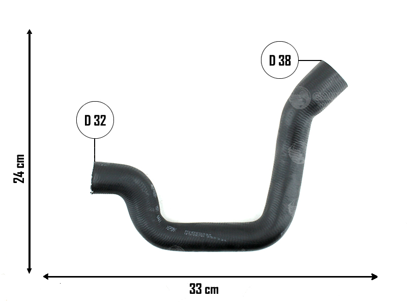 CAUPLAS MANGUERA RADIADOR INFERIOR RENAULT TWINGO  =YACO 2122