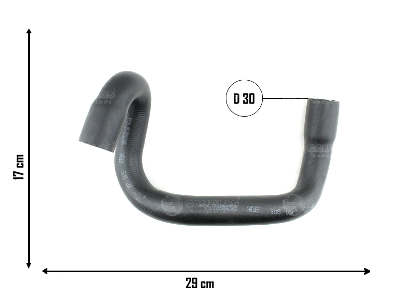 CAUPLAS MANGUERA RADIADOR INFERIOR RENAULT TWINGO  =YACO 2111