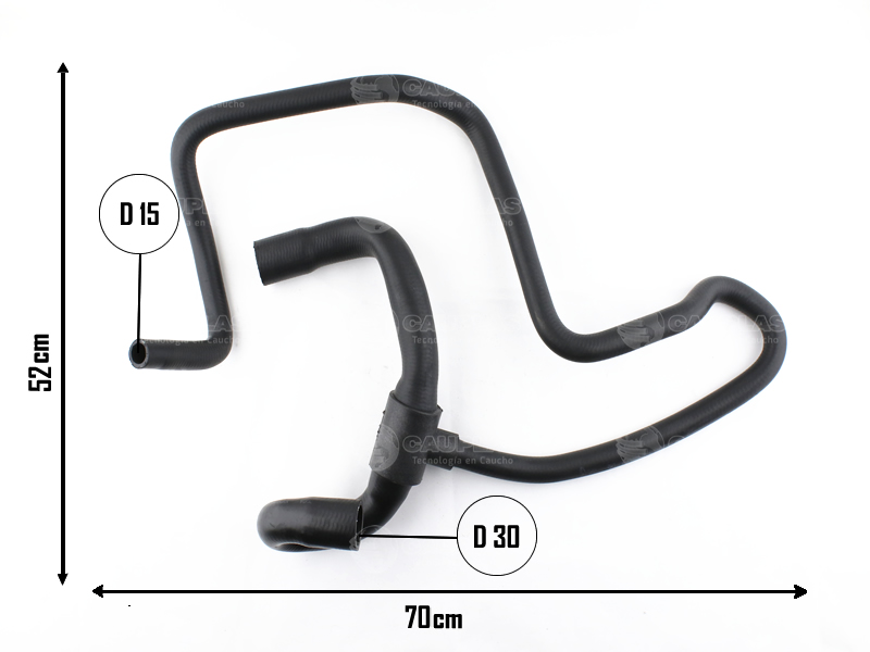 CAUPLAS MANGUERA RADIADOR INFERIOR RENAULT TWINGO OEM:7700352326 =YACO 3016