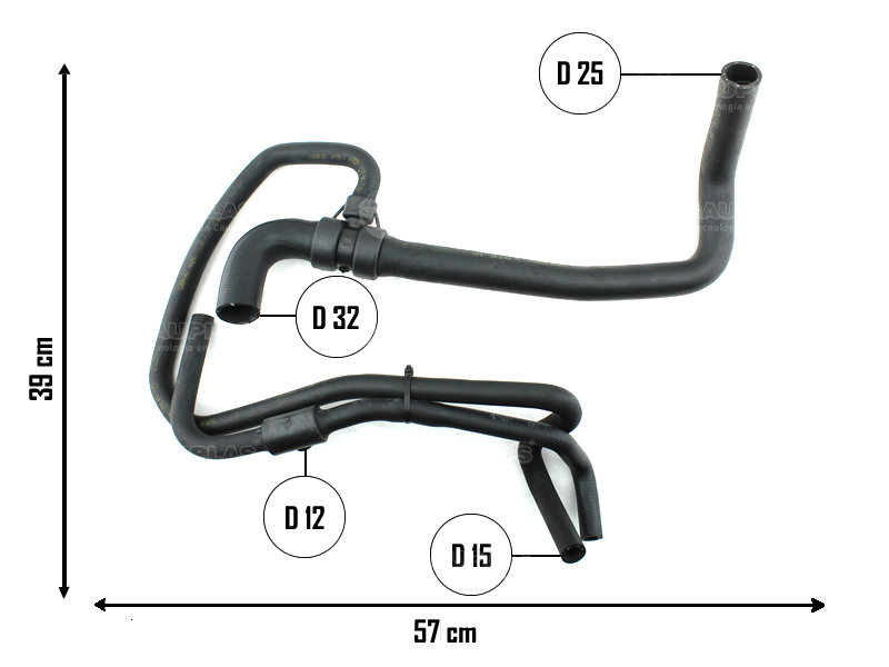 CAUPLAS MANGUERA CALEFACCION FORD FIESTA I OEM:96FB18K359AK  96FB18K359AH