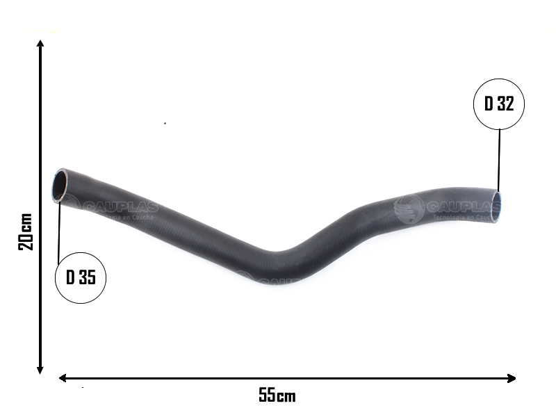 CAUPLAS MANGUERA RADIADOR SUPERIOR FIAT DUCATO I  =YACO 1791