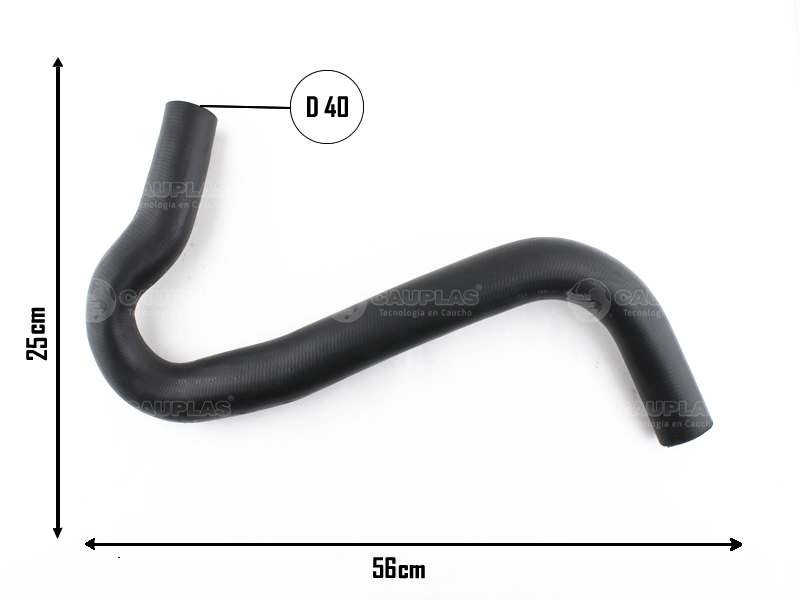 CAUPLAS MANGUERA RADIADOR SUPERIOR F100 F250 F350 F4000 OEM:XC358B274BB/BC =YACO 2184