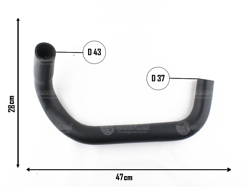 CAUPLAS MANGUERA RADIADOR SUP F100 F1000 F4000  =YACO 2174