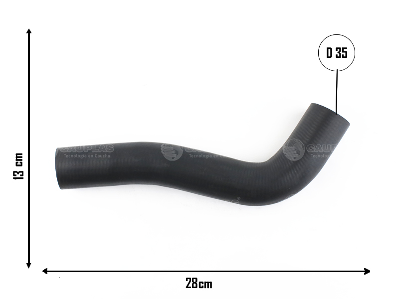 CAUPLAS MANGUERA RADIADOR SUP F100 F1000 F4000  =YACO 1372