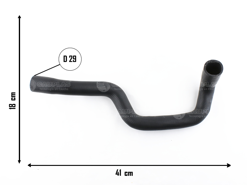 CAUPLAS MANGUERA RADIADOR SUPERIOR FORD FOCUS I OEM:1S418B274BE =YACO 2453