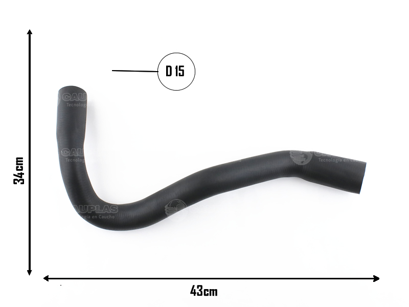 CAUPLAS MANGUERA RADIADOR SUPERIOR FORD MONDEO OEM:93BB8260BC =YACO 1928