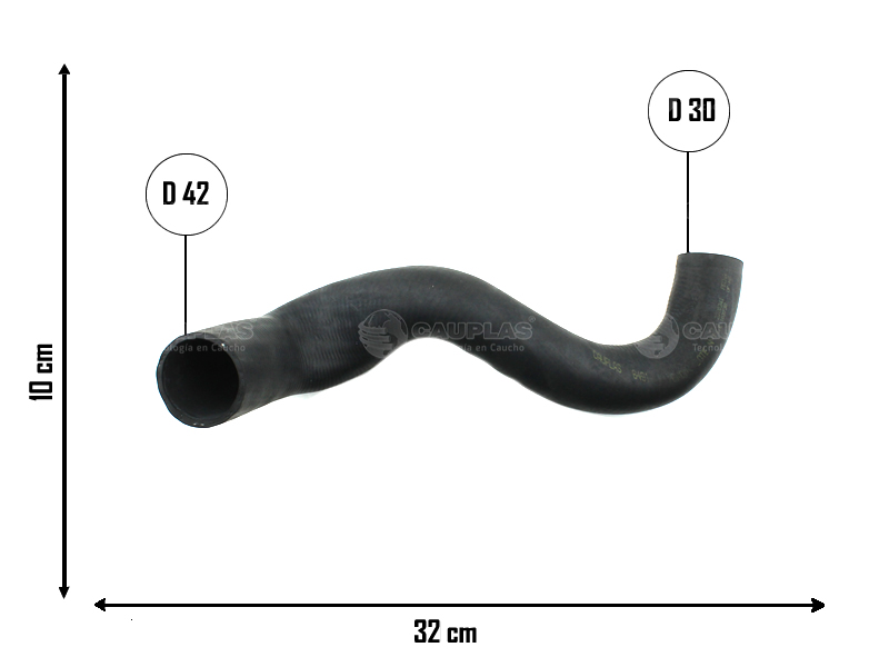 CAUPLAS MANGUERA RADIADOR SUPERIOR RENAULT 12 OEM:7702054004 =YACO 829