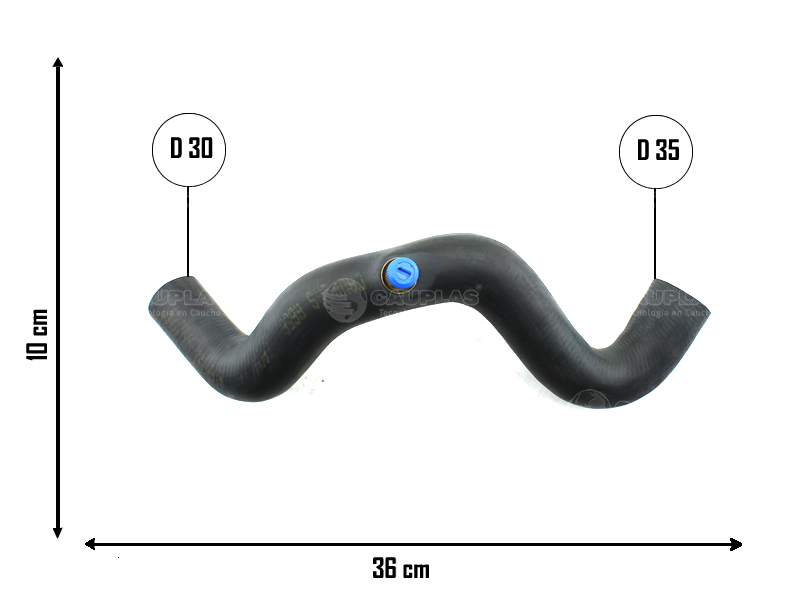 CAUPLAS MANGUERA RADIADOR SUPERIOR RENAULT 19 OEM:7700828727 =YACO 2683