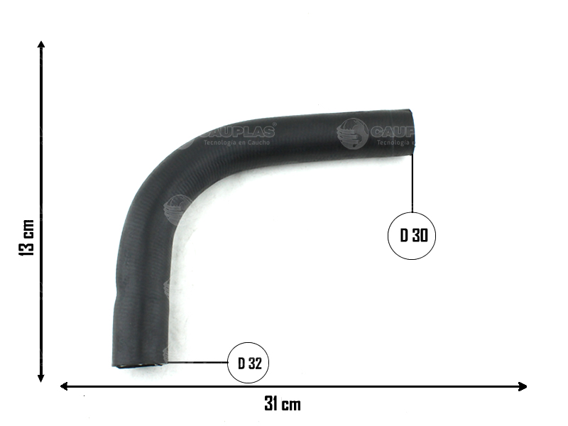 CAUPLAS MANGUERA RADIADOR SUPERIOR RENAULT CLIO I OEM:7700801054 =YACO 3559