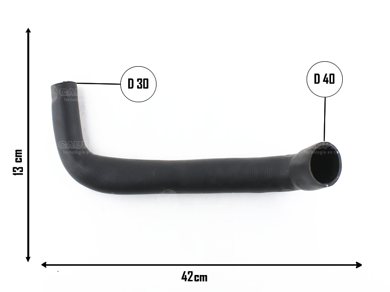 CAUPLAS MANGUERA RADIADOR SUPERIOR RENAULT 18  =YACO 164/891