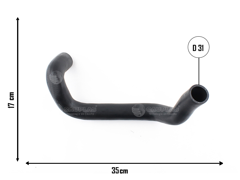 CAUPLAS MANGUERA RADIADOR SUPERIOR RENAULT LAGUNA I OEM:7700417224 =YACO 2501