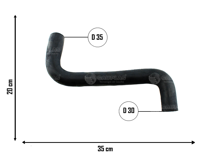 CAUPLAS MANGUERA RADIADOR SUPERIOR RENAULT MASTER I  =YACO 2956