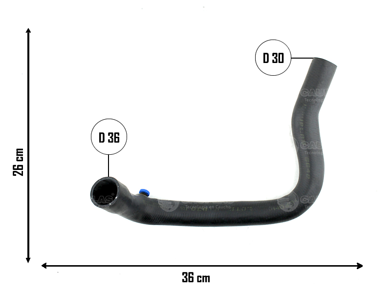CAUPLAS MANGUERA RADIADOR SUPERIOR RENAULT MASTER  I  =YACO 2960