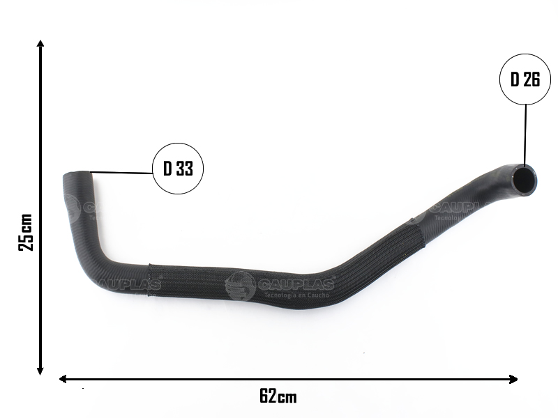 CAUPLAS MANGUERA RADIADOR SUPERIOR RENAULT MEGANE II  =YACO 3597