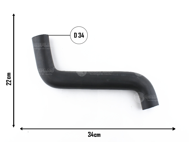 CAUPLAS MANGUERA RADIADOR SUPERIOR RENAULT TORINO OEM:2058260 =YACO 561