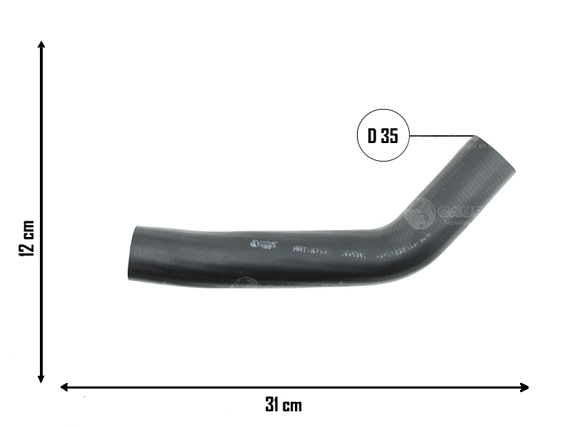 CAUPLAS MANGUERA RADIADOR SUPERIOR RENAULT TORINO OEM:2058850 =YACO 590