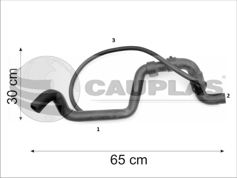 CAUPLAS MANGUERA RADIADOR SUPERIOR RENAULT TRAFIC OEM:7700312171 =YACO 2547
