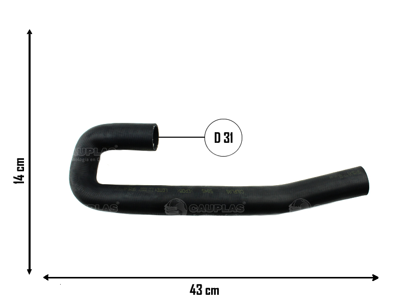 CAUPLAS MANGUERA RADIADOR INFERIOR FORD FIESTA