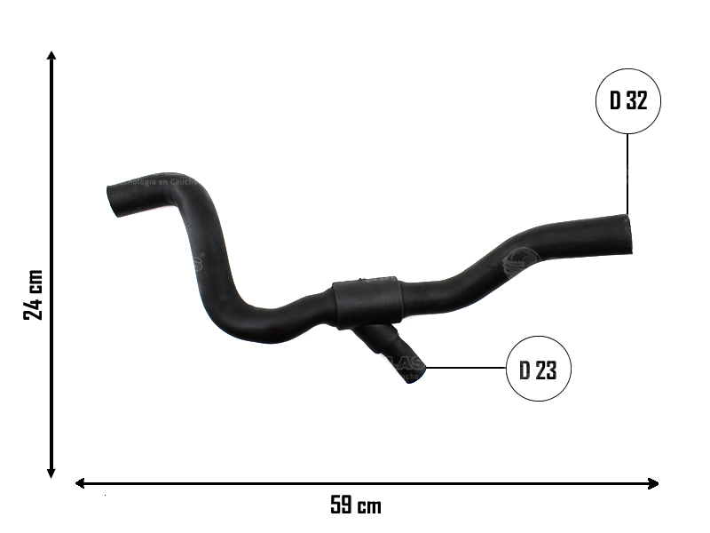 CAUPLAS MANGUERA RADIADOR SUPERIOR FORD KUGA OEM:1375346 6M5Y8260AB