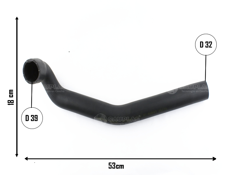 CAUPLAS MANGUERA RADIADOR SUPERIOR REANAULT 6 OEM:1018776 =YACO 651