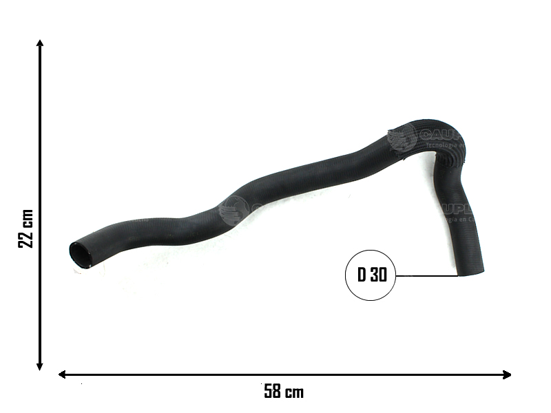 CAUPLAS MANGUERA RADIADOR SUPERIOR RENAULT DUSTER OEM:215010073R =YACO 4272