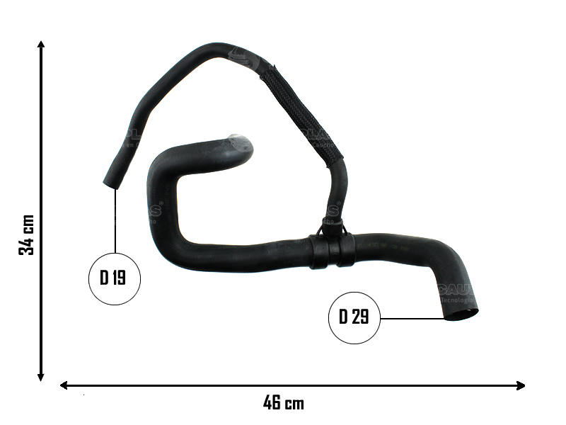 CAUPLAS MANGUERA RADIADOR INFERIOR RENAULT DUSTER OEM:215032912R