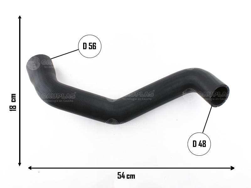 CAUPLAS MANGUERA RADIADOR SUPERIOR FORD 1832 OEM:6C458260AC