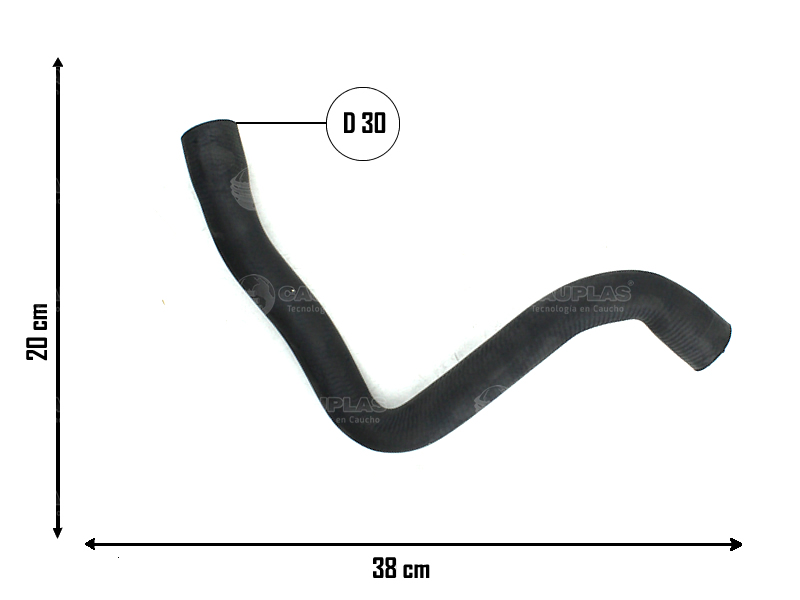 CAUPLAS MANGUERA RADIADOR SUPERIOR FORD FOCUS II  =YACO 3877