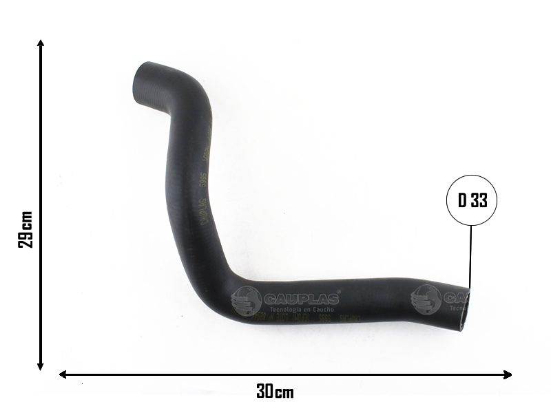 CAUPLAS MANGUERA RADIADOR SUPERIOR FORD RANGER II  =YACO 4509