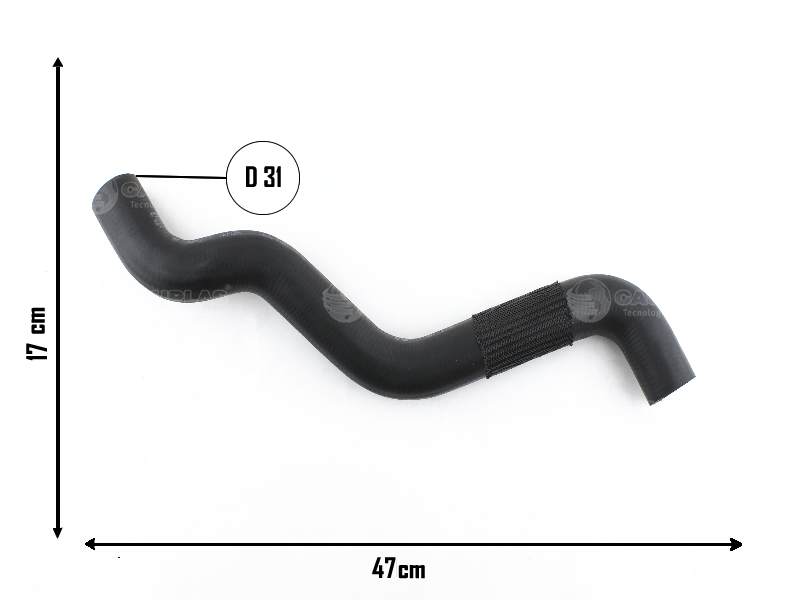 CAUPLAS MANGUERA RADIADOR SUPERIOR FORD FOCUS III  =YACO 4312