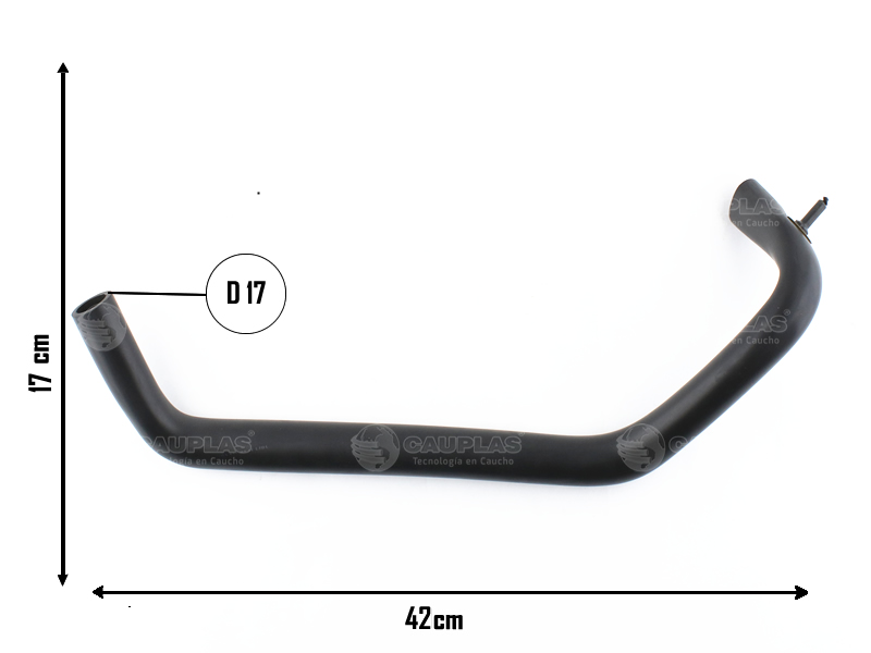CAUPLAS MANGUERA DESCARGA DE GASES FIAT REGATTA OEM:7598204 =YACO 1407