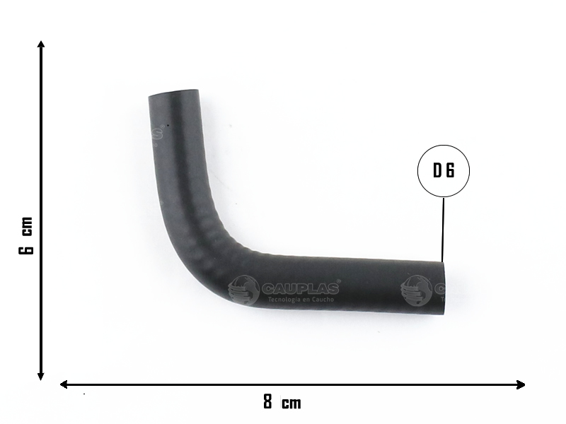 CAUPLAS MANGUERA DESCARGA DE GASES FIAT 147 I/II FIORINO I OEM:7735682 =YACO 1645