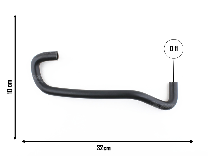 CAUPLAS MANGUERA DESCARGA DE GASES RENAULT TRAFIC I OEM:7702086447 =YACO 1729