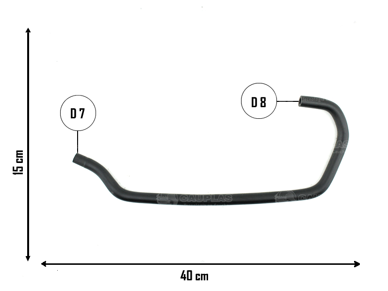 CAUPLAS MANGUERA CIRCULACION DE AIRE RENAULT 18 19 OEM:7700857133