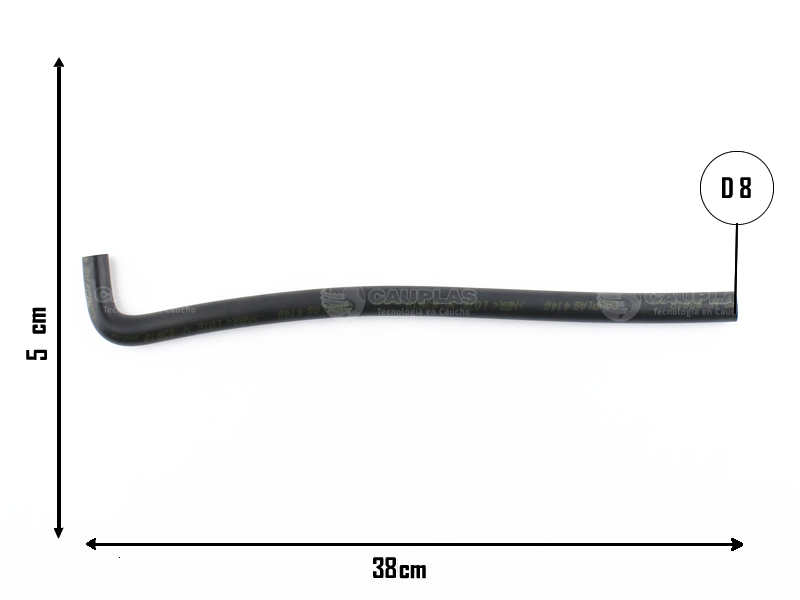 CAUPLAS MANGUERA DESCARGA DE GASES FORD FALCON