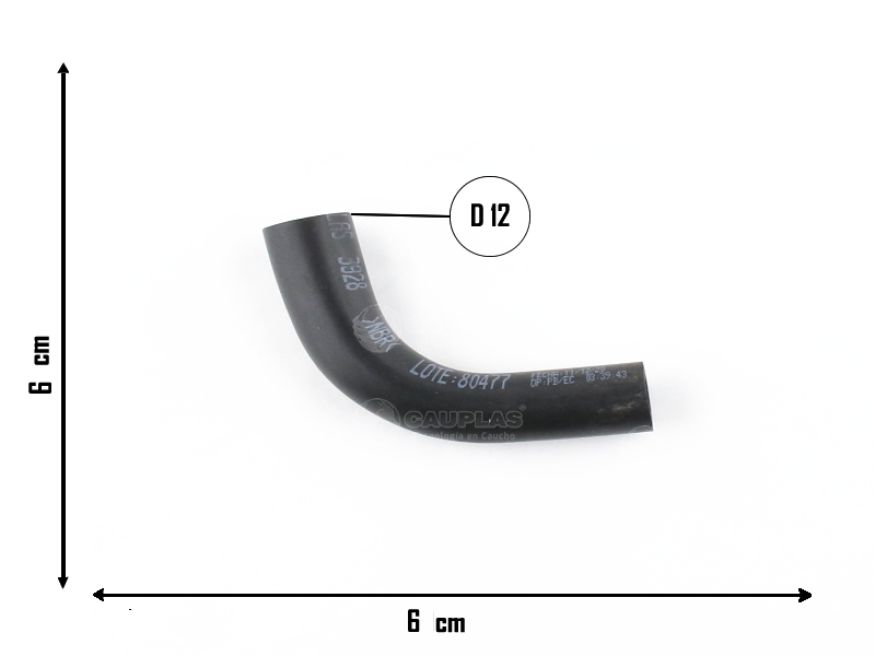 CAUPLAS MANGUERA DESCARGA DE GASES FORD SIERRA OEM:84BR6853A =YACO 299