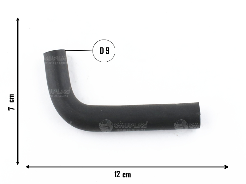 CAUPLAS MANGUERA REFRIGERACION FIAT UNO I DUNA OEM:7673870 =YACO 1641