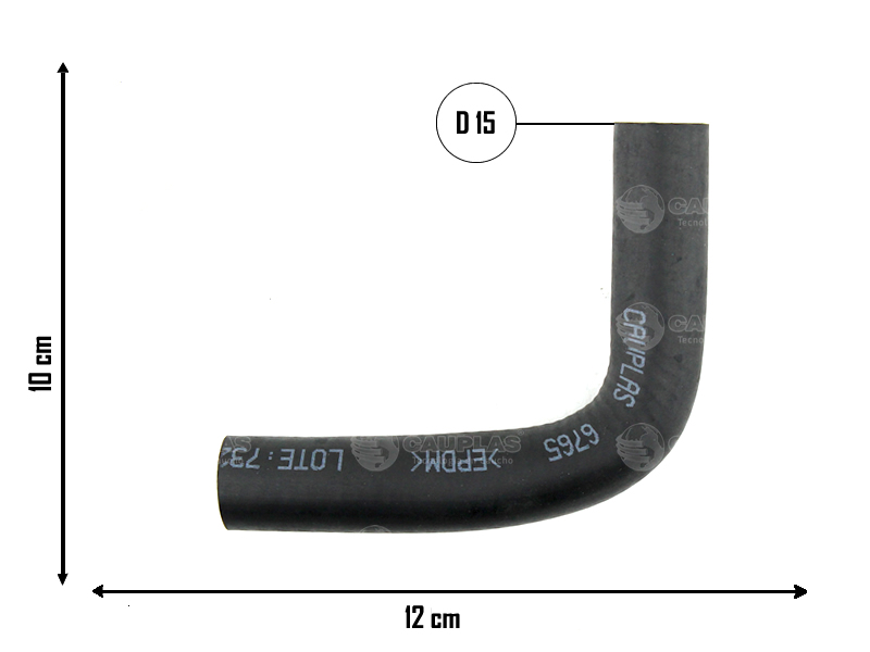 CAUPLAS MANGUERA REFRIGERACION DE BLOCK RENAULT MASTER I  =YACO 3844