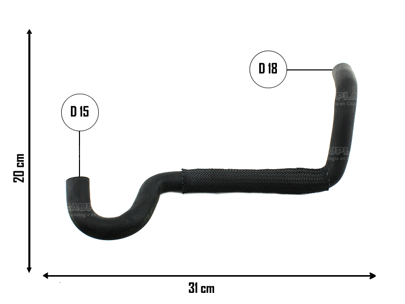 CAUPLAS MANGUERA REFRIGERACION FORD FOCUS II MONDEO OEM:3M5H9Y4308AD 3M5H9Y438AC =YACO 3804