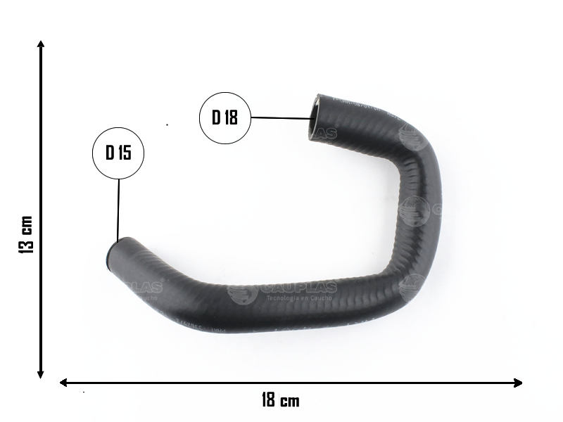 CAUPLAS MANGUERA REFRIGERADOR DE ACEITE A MOTOR FORD MONDEO OEM:93BB8N021BE =YACO 2468